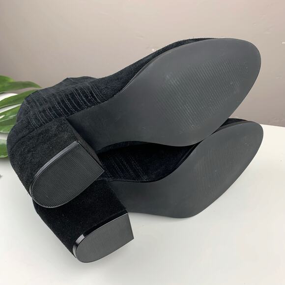 Steven by Steve Madden Harleigh Ankle Boots Black Suede Booties Women's 8.5 - Picture 11 of 11